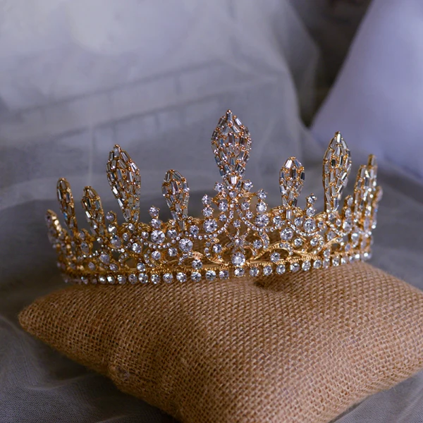 Snygga / Fina Brud Huvudbonad 2020 Metall Rhinestone Tiara Bröllop Tillbehör