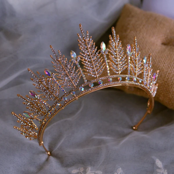 Unika Brud Huvudbonad 2020 Metall Rhinestone Tiara Bröllop Tillbehör