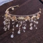 Mooie / Prachtige Goud Tiara Bruids Haaraccessoires 2020 Metaal Zirkonium Kralen Rhinestone Parel Huwelijk Accessoires