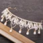 Chic / Beautiful Gold Bridal Jewelry 2020 Metal Beading Rhinestone Pearl Tiara Tassel Earrings Wedding Accessories