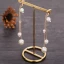 Chic / Beautiful Gold Bridal Jewelry 2020 Metal Beading Rhinestone Pearl Tiara Tassel Earrings Wedding Accessories