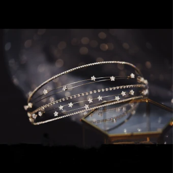 Elegant Silver Headpieces Bridal Hair Accessories 2020 Metal Zircon Wedding Accessories