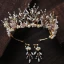 Charming Gold Bridal Jewelry 2020 Alloy Pearl Rhinestone Tiara Earrings Wedding Accessories