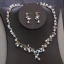 Fine Gull Brudesmykker 2020 Metall Beading Perle Rhinestone Halskjede Øredobber Tiara Bryllup Tilbehør