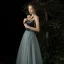 Sexy Bleu D'encre Daim Transparentes Robe De Soirée 2020 Princesse Perlage Bretelles Spaghetti Sans Manches Longue Volants Dos Nu Robe De Ceremonie