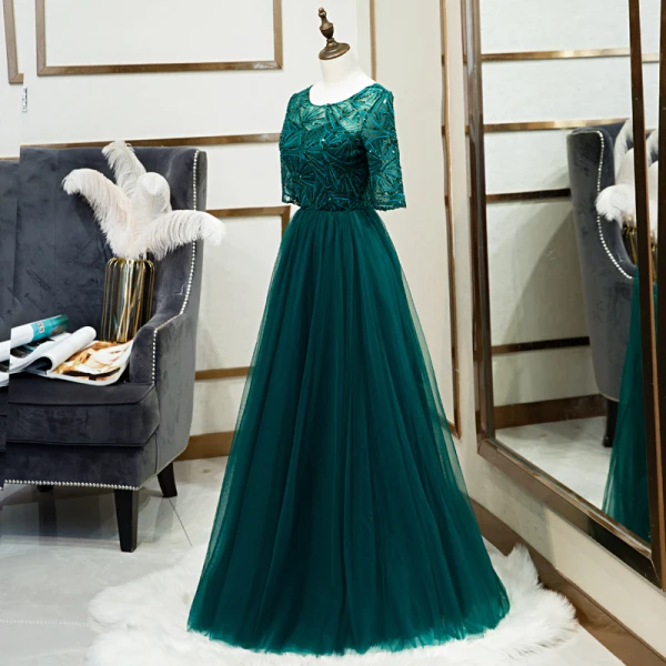 green shirt dresses for women Satin and lace maxi dress with cutouts 40 (FR) / Turquoise /Black