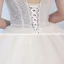 Charmant Champagner Durchsichtige Brautkleider / Hochzeitskleider 2020 Ballkleid Rundhalsausschnitt Ärmel Rückenfreies Perlenstickerei Glanz Tülle Kapelle-Schleppe Rüschen