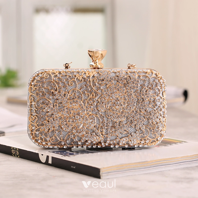 Gold evening purse hotsell