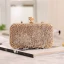 Fashion Black Gold Clutch Bags 2020 Metal Rhinestone Evening Party Accessories