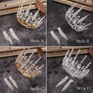 Chic Belle Faux Diamant Bijoux Mariage 2020 Métal Tiare Gland Boucles D 039 Oreilles Mariage Accessorize