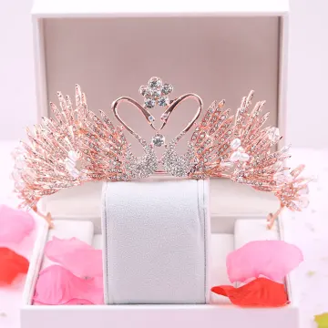 Unique Or Rose Accessoire Cheveux Mariage 2020 Métal Faux Diamant Tiare Mariage Accessorize