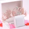 Amazing / Unique Rose Gold Bridal Hair Accessories 2020 Metal Rhinestone Tiara Wedding Accessories