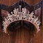 Piękne Złote Ozdoby Do Włosów Ślubne 2020 Metal Perła Rhinestone Tiara Ślub Akcesoria