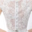 2 Piece Ivory Chiffon Wedding Dresses 2020 A-Line / Princess Scoop Neck Sleeveless Sweep Train Ruffle