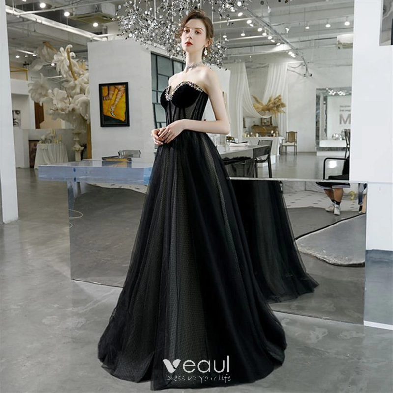 Amazing Designer Black Evening Dresses Long Sleeves Mermaid Applique Beads  Sheer Prom Gowns Wedding Party Maxi Met Gala Robe De - AliExpress