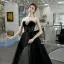 Elegant Svart Ballkjoler 2020 Prinsesse Kjæreste Uten Ermer Rhinestone Beading Lange Ryggløse Formelle Kjoler
