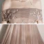 Chic / Belle Champagne Robe De Soirée 2020 Princesse De l'épaule Manches Courtes Glitter Tulle Appliques En Dentelle Perlage Train De Balayage Volants Dos Nu Robe De Ceremonie