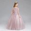 Schöne Rosa Mädchenkleider 2017 Ballkleid Rundhalsausschnitt Ärmellos Applikationen Blumen Lange Rüschen Kleider Für Hochzeit