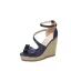 Fashion Yellow Street Wear Waterproof Womens Sandals 2021 Ankle Strap 11 cm Platform Wedges Open / Peep Toe Sandals
