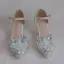 Amazing / Unique Silver Wedding Shoes 2018 Buckle Crystal Rhinestone 5 cm Stiletto Heels Pointed Toe Wedding High Heels