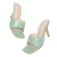 Enkla Casual Sage Grön Sandaler Dam 2021 10 cm Stilettklackar Peep Toe Sandaler Högklackade