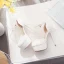 Modern / Fashion White Wedding Shoes 2018 Lace Flower Ankle Strap Pearl Tassel 14 cm Stiletto Heels Round Toe Wedding High Heels