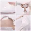 Chic / Belle Blanche Chaussure De Mariée 2018 En Dentelle Fleur Perle Bride Cheville 7 cm Talons Aiguilles À Bout Pointu Mariage Talons Hauts
