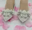 Mote Hvit Casual Damesko 2018 Perle Rhinestone Spisse Flate