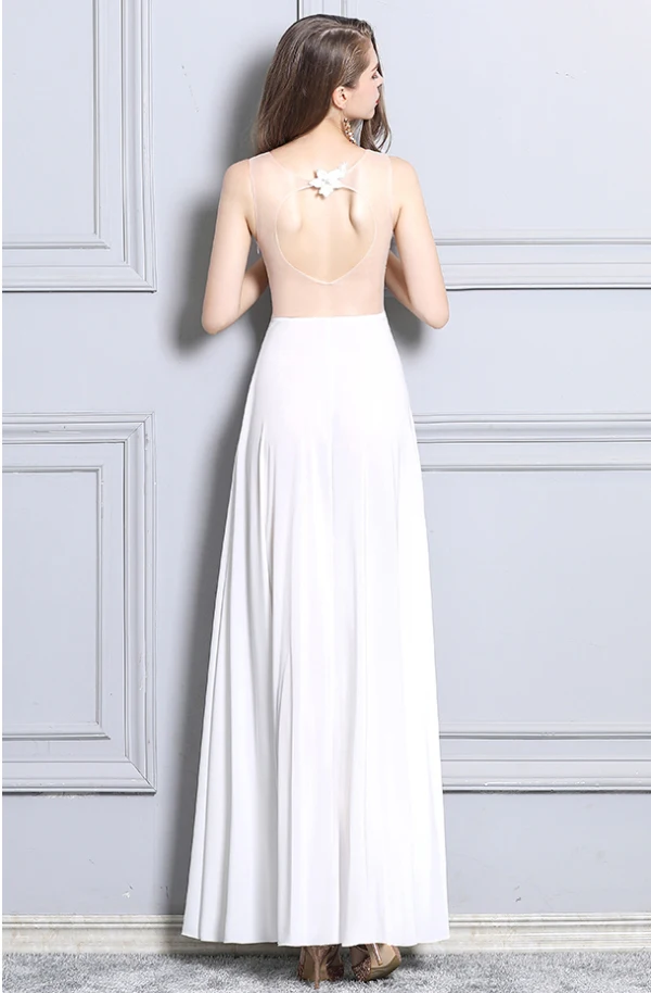 Sexy Rouge Robe De Soirée 2019 Princesse Appliques En Dentelle Faux Diamant V-Cou Sans Manches Dos Nu Fendue devant Longue Robe De Ceremonie