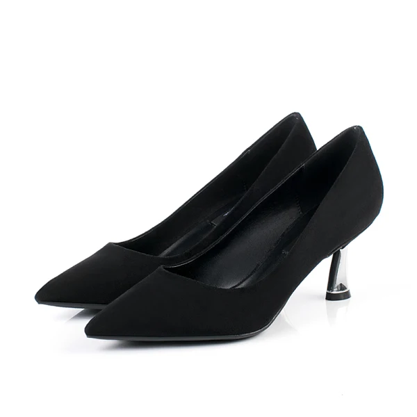 Chic / Belle Rouge Désinvolte Escarpins 2019 Daim 6 cm Talons Aiguilles À Bout Pointu Escarpins