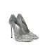 Glittrande Svarta Afton Pumps 2019 Paljetter 10 cm Stilettklackar Spetsiga Pumps