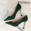 Affordable Black Office Pumps 2019 Suede 9 cm Stiletto Heels Pointed Toe Pumps