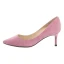 Enkla Burgundy Kontors Pumps 2019 Läder Mocka 6 cm Stilettklackar Spetsiga Pumps