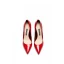 Schöne Rot Leder Abend Pumps 2019 Lackleder 10 cm Stilettos Spitzschuh Pumps