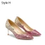 Sparkly Silver Evening Party Pumps 2019 Leather Sequins 6 cm Stiletto Heels Pointed Toe Pumps