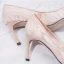 Elegant Burgundy See-through Wedding Shoes 2019 Lace 7 cm Stiletto Heels Pointed Toe Wedding Pumps
