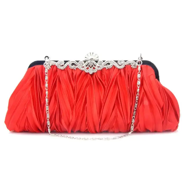 Klassieke Elegante Zilveren Handtassen Gestreept Kralen Rhinestone Velour Huwelijk Feest Accessoires 2019