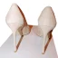 Chic / Beautiful Nude Wedding Shoes 2018 Lace Flower Pierced 10 cm Stiletto Heels Pointed Toe Wedding High Heels