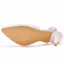 Chic / Belle Blanche En Dentelle Chaussure De Mariée 2021 Perle Fleur 7 cm Talons Aiguilles À Bout Pointu Mariage Talons Hauts