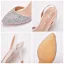 Sexy Multi-Colors Rhinestone Womens Sandals 2021 Evening Party 7 cm Stiletto Heels Pointed Toe Womens Sandals High Heels