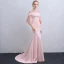 Vintage / Originale Rose Bonbon Transparentes Robe De Soirée 2018 Trompette / Sirène Col Haut 3/4 Manches Perlage Tribunal Train Volants Dos Nu Robe De Ceremonie