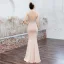 Chic / Beautiful Dark Green Evening Dresses  2019 Trumpet / Mermaid High Neck Beading Sleeveless Backless Floor-Length / Long Formal Dresses