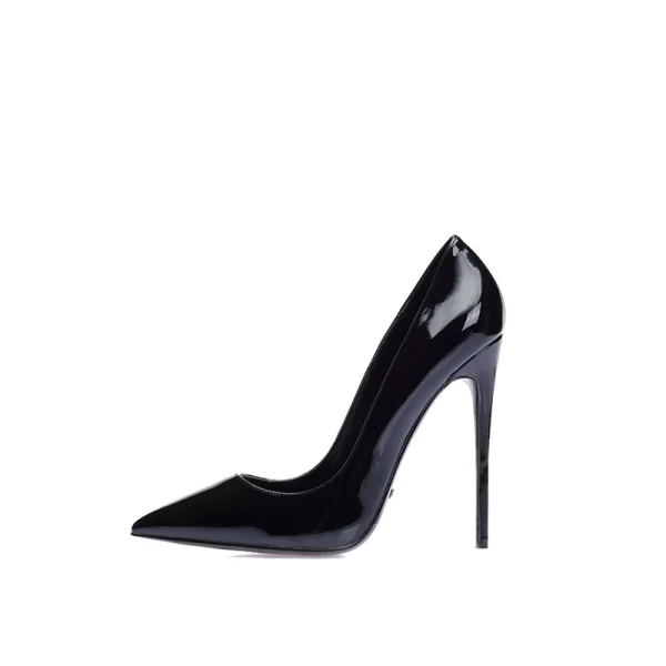 Chic / Beautiful Burgundy Evening Party Pumps 2019 Patent Leather 12 cm Stiletto Heels Pointed Toe Pumps