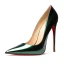 Chic / Belle Vert Foncé Soirée Escarpins 2019 Cuir Verni 12 cm Talons Aiguilles À Bout Pointu Escarpins