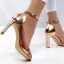 Simple Argenté Désinvolte Sandales Femme 2020 Bride Cheville 9 cm Talons Épais Peep Toes / Bout Ouvert Sandales