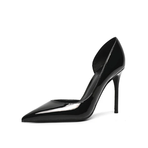 Modest / Simple Nude Office OL Womens Shoes 2020 Patent Leather 10 cm Stiletto Heels Pointed Toe High Heels