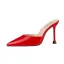 Affordable Beige Casual Womens Sandals 2020 9 cm Stiletto Heels Pointed Toe Sandals