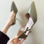 Abordable Noire Désinvolte Chaussures Femmes 2020 9 cm Talons Aiguilles À Bout Pointu Talons