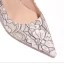 Sparkly Nude Lace Embroidered Wedding Shoes 2020 Glitter Sequins 10 cm Stiletto Heels Pointed Toe Wedding Pumps