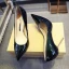Schöne Beige Freizeit Pumps 2020 Lackleder 8 cm Stilettos Spitzschuh Pumps